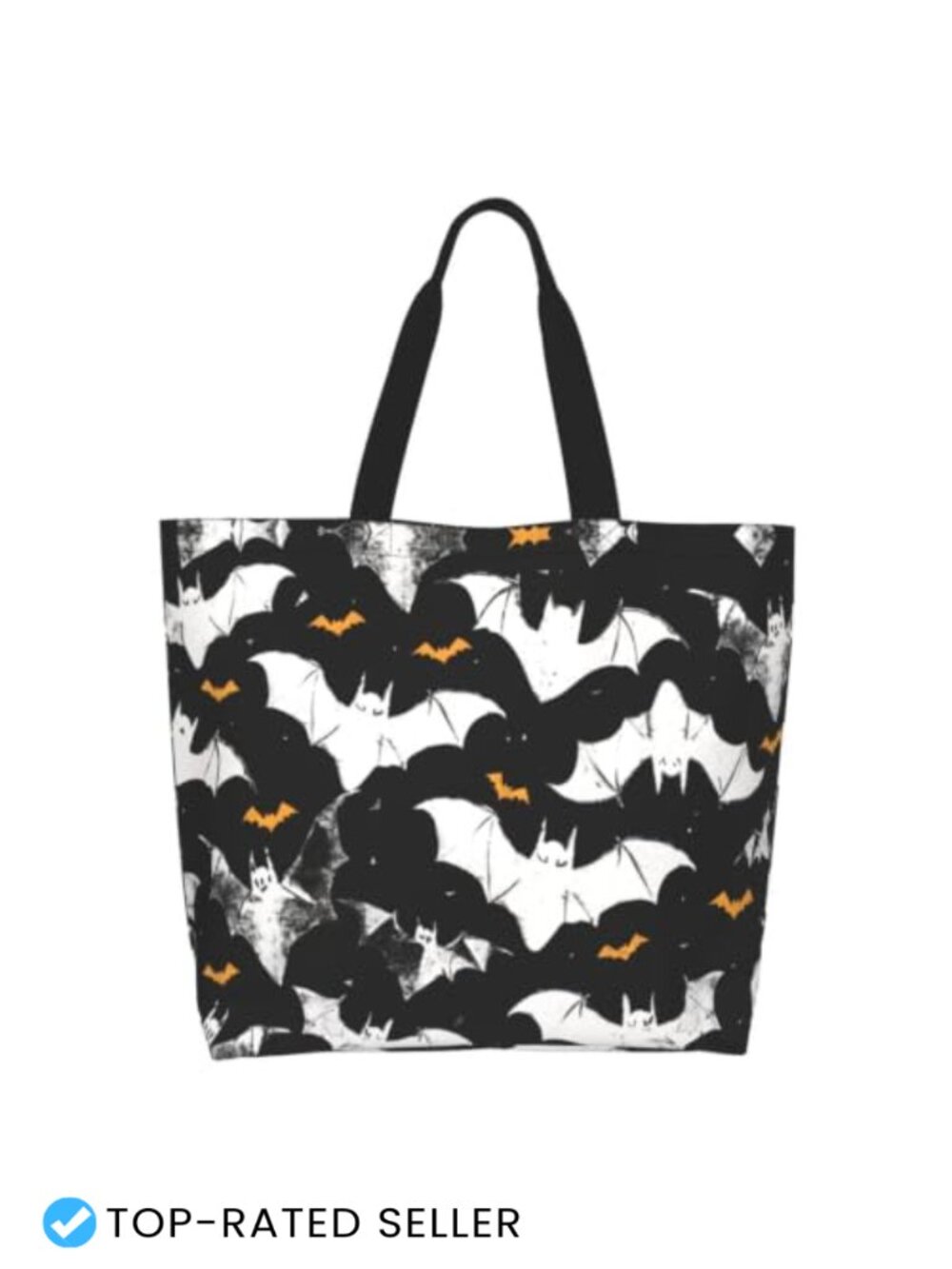 Halloween Tote Bag Women Large Travel Handbag with Zipper Polyester